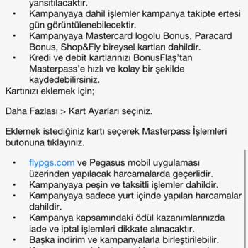 Pegasus Havayolları Ve Garanti Bankası Masterpass Kart Kampanyası