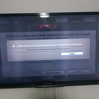 PHILIPS TV Netflix Email Ve Şifreyi Doğru Girmeme Rağmen Hata Veriyor