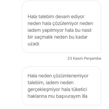 İade Etmiş Olduğum Ürünüm Kargoda Bekliyor Hepsi Bura Sorunumu Çözmedi