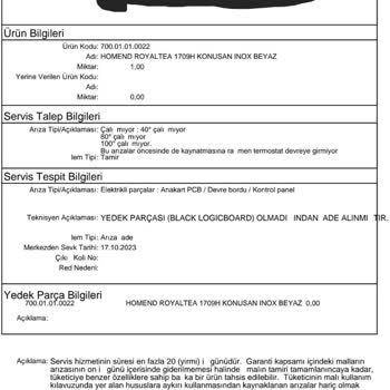 Homend 64 Gündür Cihazımı Ne Tamir Ediyor Ne De Yerine Ürün Gönderiyor