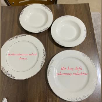 Karaca Züccaciye Karaca Yemek Takımının Desen Ve Yaldızlarının Kısa Sürede Silinmesi