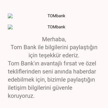 Tom Bank İzinsiz Üyelik