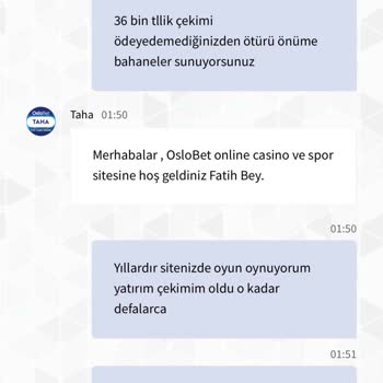 OsloBet Ödemede Bahane, Müşteride Hayal Kırıklığı!
