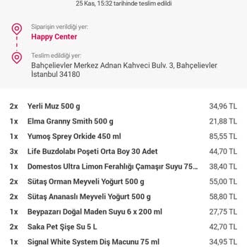 Yemeksepeti Eksik Teslimat Ve İlgisiz Müşteri Hizmetleri