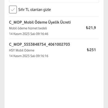 Vodafone Her Şey Yanımda Siparişi Görünmüyor. Mesaj Gelmedi.