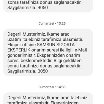 Türkiye Katılım Sigorta Kasko Mağduriyeti Ve İkame Araç Gecikmesi