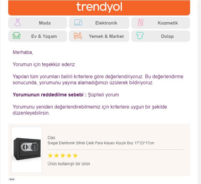 Trendyol ürün deals yorumları