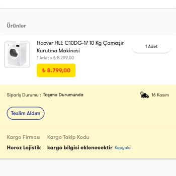 Cepte Şok Kargo Takip Numarası