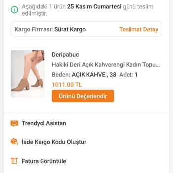 Sürat Kargo Kargomun Teslim Edilmemesine Rağmen Teslim Edildi Görünmesi