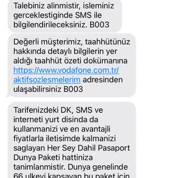 Vodafone Müşteri Temsilcisi Gerçek Dışı Beyanı