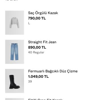 Bershka Para İadesi Sipariş