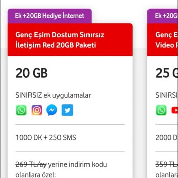 Vodafone Sattığı Paketin İçeriğini Değiştirdi