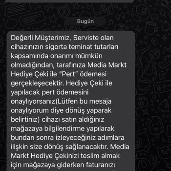 Media Markt LG TV Kasko Sorunu