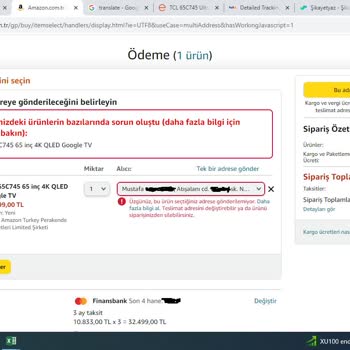 Amazon.com Ucuz Ürün Gösterip Satışta Hata Veriyor (etiket Yanıltması)