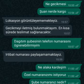 Sendeo Kargo Şube Yok Numara Yok Bilgi Sıfır