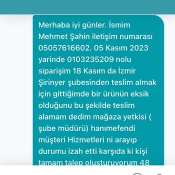 Watsons Eksik Ürün Ve İlgisiz Müşteri Hizmetleri