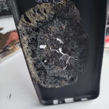 Yine Samsung Telefon Yine Bir Patlama, Yangın Tehlikesi