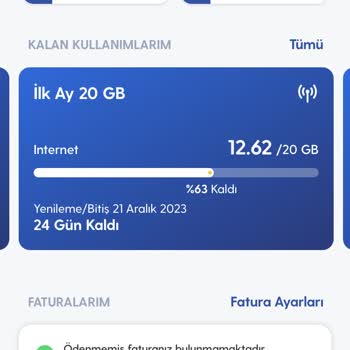 Turkcell Tarihi Erken Biten İnternet Kotasından Düşmüyor