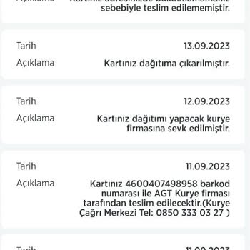 AGT Kurye (aynigunteslim.com) Kurye Ve Teslimat Sıkıntısı