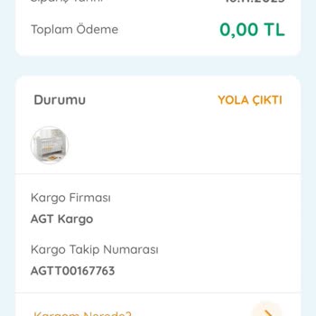 E-BEBEK Habersiz Kargo Ve Para İadesi