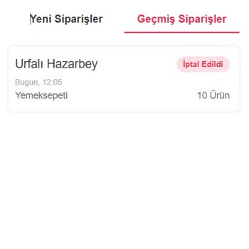Yemeksepeti Sipariş İptali, Müşteri Hizmetlerine Ulaşamama, Muhatap Yok