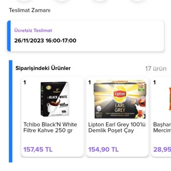 İstegelsin Chippin Uygulamasından Yaptığım Market Alışverişim Teslim Edilmedi