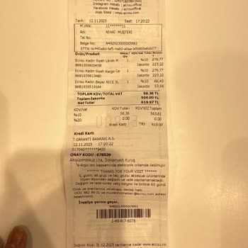 Ecrou Ürün Kalitesiz Ve Renk Atması Mevcut