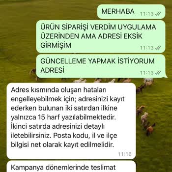 Bershka Eksik Adrese Ekleme Yapmak İstiyorum Siparişi İptal Edin Diyor