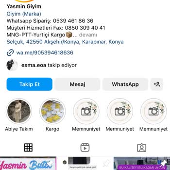 Yasmin Giyim (yasmin_giyinn) Instagram Butik Mağduriyeti