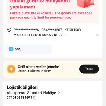 Aliexpress Ürüne El Koyma