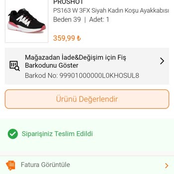FLO Ayakkabı FLO Yanlış Gelen Ayakkabı