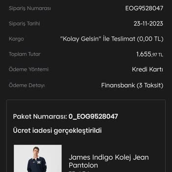 Mavi İndirimli Ürünün Gönderilmemesi