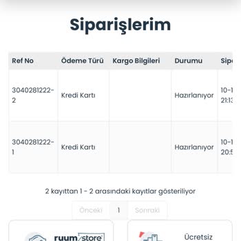 Ruum Store Ürünü Göndermiyor