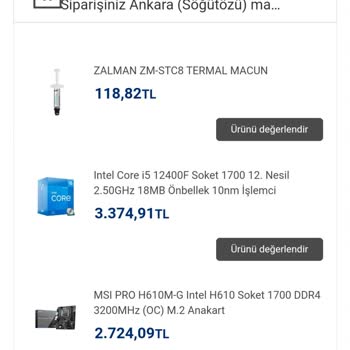 Vatan Bilgisayar Hazır Sistem Mağduriyeti