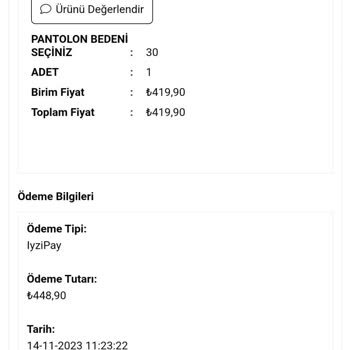 Charmebutik.com Pantolon Aldım Kargoya Verilmiyor