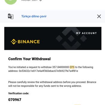 Binance Hesabına Yatırmış Olduğum Para İadesi 2021 Yılında