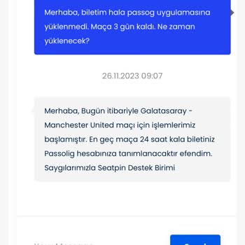Seatpin Bilet Aktarımı Gerçekleşmedi