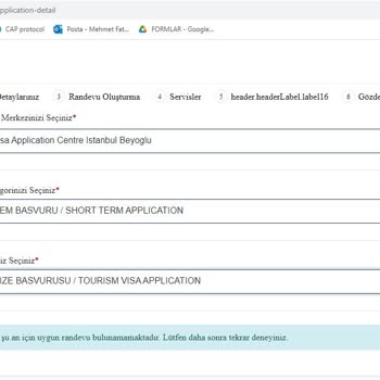 VFS Global- Belçika Randevu Bulmanın İmkansız Olması