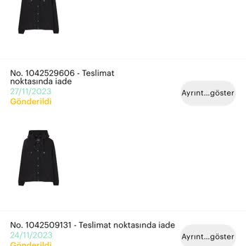 Pull and Bear Ürünümü İade Edemiyorum