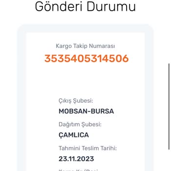 Aras Kargo Çamlıca Şube Ürünümü Getirmiyor