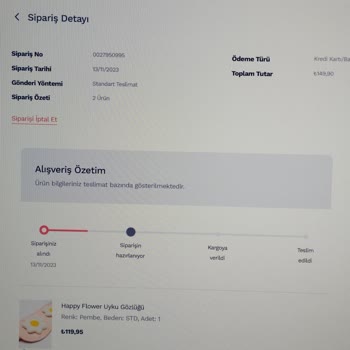 Penti Ürünü Kargolamamaları Veya Siparişi İptal Etmemesi