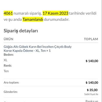 Korse Shop İade Yapmadılar