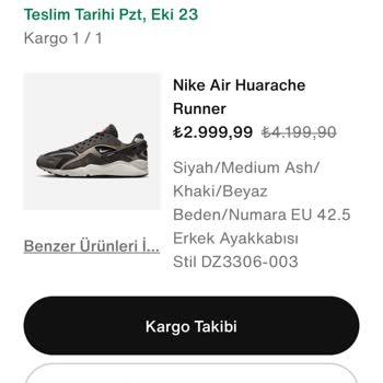 Nike.com Aldığım Ayakkabıyı Göndermiyor Paramıda İade Etmiyor