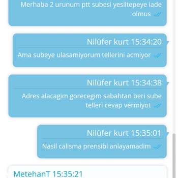PTT Kargo PTT Şubesi Erişim Sorunu Ve Kargo İadesi