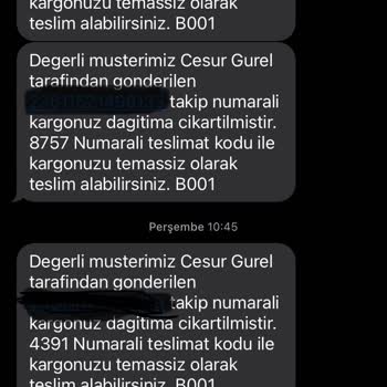 Sürat Kargo Kargonun Eve Getirilmeden Şubeye Geri Gitmesi
