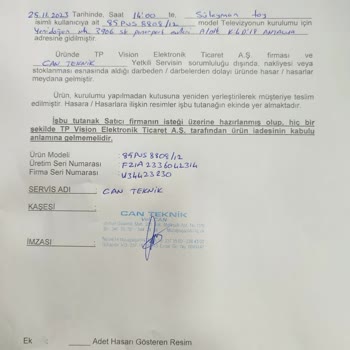 Vatan Bilgisayar Kargodan Kırık Gelen TV'yi Değiştirmiyor