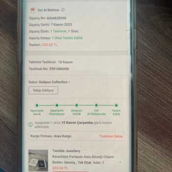 Trendyol Parasını Ödediğim Ürünü Aras Kargo Teslim Etmiyor