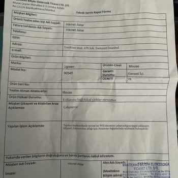 Ugreen Amazon'dan Alınan Arızalı Ürün