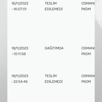 PTT Kargonun Teslim Edilmemesi