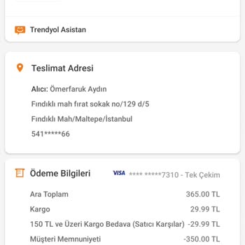 Trendyol Müşteri Hediye Kupon Ve Kargo